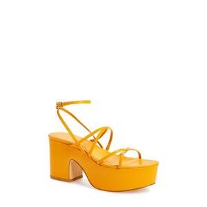 NEW BILLINI women's winslow platform heels in mandarin orange